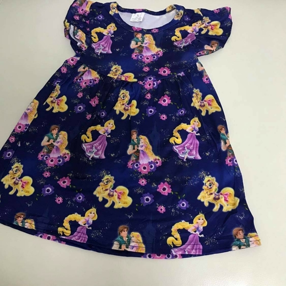 Rapunzel cute comfy purple dress - Picture 6 of 6